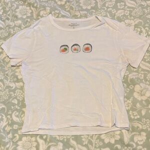 Abercrombie Skimming Tee with Sushi Design